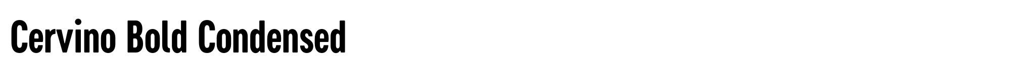 Cervino Bold Condensed image